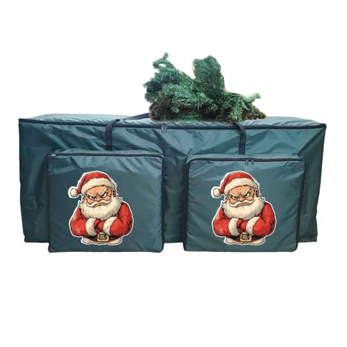 Tuxuseo Borsa Porta Albero Di Natale,Borsa Porta Ghirlanda Con 2 Tasche Frontali - Organizzatore Per Forniture Natalizie E Ghirlande,per Armadio Campeggio Lavanderia Dormitorio Garage Casa Viaggio