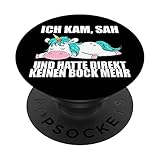 Lustige Sprüche Einhorn Mitarbeiterin Arbeitskollegin Büro PopSockets PopGrip: Ausziehbarer Sockel und Griff für Handys/Tablets mit Tauschbarem Top