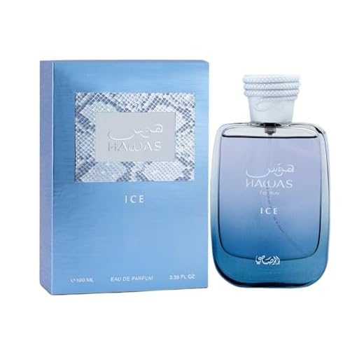 RASASI Hawas Ice Eau De Parfum Spray para hombre, 3.4 onzas