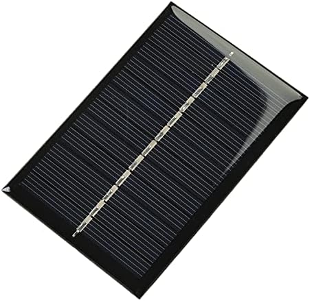 Fielect 5 unids 6 V 0.6 W panel solar polisilicio mini células solares DIY juguetes eléctricos materiales para batería LED 2.362x3.543 in