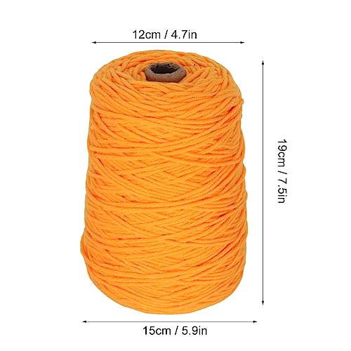 Hilo de alfombra naranja para decorar el hogar mediante tejido de accesorios y cojines 8