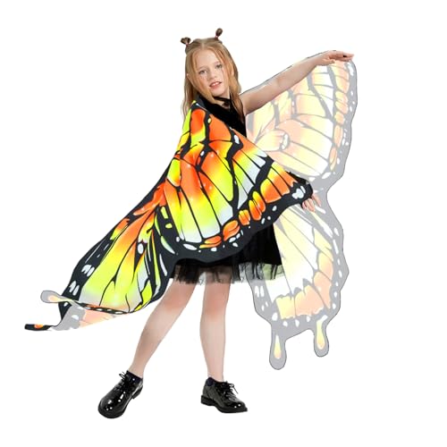 Disfraz de alas de mariposa para niñas 3 piezas miniatura 2