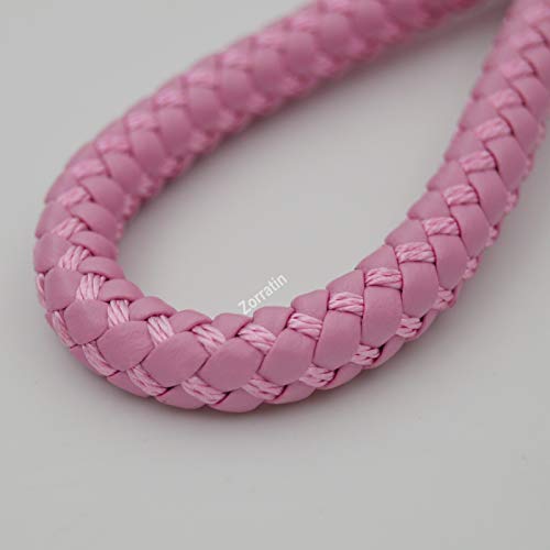 Braided Leather Car Keychain With Synthetic Bling Crystal Diamond Circle For Toyota Camry Rav4 Tacoma Honda Civic Cr-V #TOP1