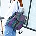 FZChenrry Geometric Backpack Luminous Backpacks Holographic Reflective Bag Lumikay (NO.2)