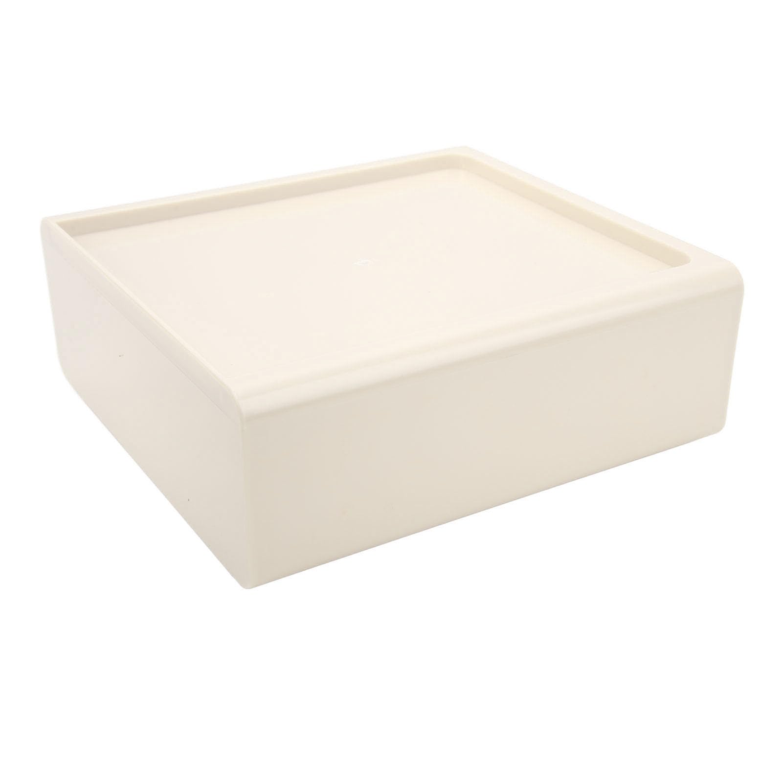 Cocoarm Cassetto Portaoggetti Trasparente Cassetto Trasparente da Tavolo in PET Organizzatore Impilabile di Grande capacità con Telaio Rinforzato per Ufficio Dormitorio Studentesco Clinica Domestica