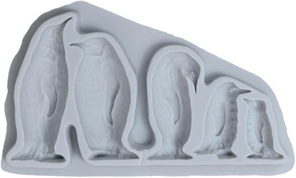 Penguin Mold Chocolate Cake Mold Vegetable Candy Dessert Cookie Mold Ice Cube Mold Candle Mold Baking Mold for Fondant Chocolate Candy Making