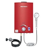 Tankless Water Heater, GREATBEAR 2.64GPM Propane Gas Water Heater Indoors, Propane Water Heater Inst