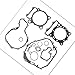 Complete Engine Gasket Kit Set Replacement for Polaris Predator 500 2003-2004