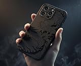 Motivo drago scuro Compatibile con iPhone 6Plus/iPhone 6sPlus Stile Cinese Motivo Drago Scuro Cover TPU Antiurto Antiscivolo