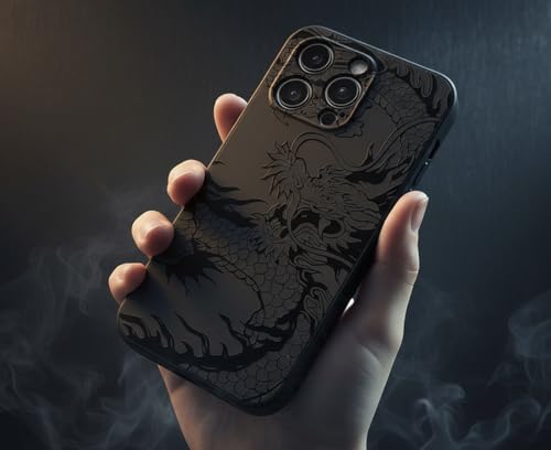Motivo drago scuro Compatibile con iPhone 6Plus/iPhone 6sPlus Stile Cinese Motivo Drago Scuro Cover TPU Antiurto Antiscivolo