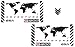 The Pixel Hut gs00003b - Adventure Motorcycle Reflective Decal Kit"World Adventure R1200" for BMW GSA Touratech Panniers - Black Reflective