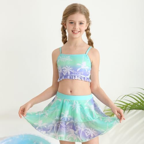 Bikinis Para Niñas Traje Baño Niña Piezas Bikini Con Falda
