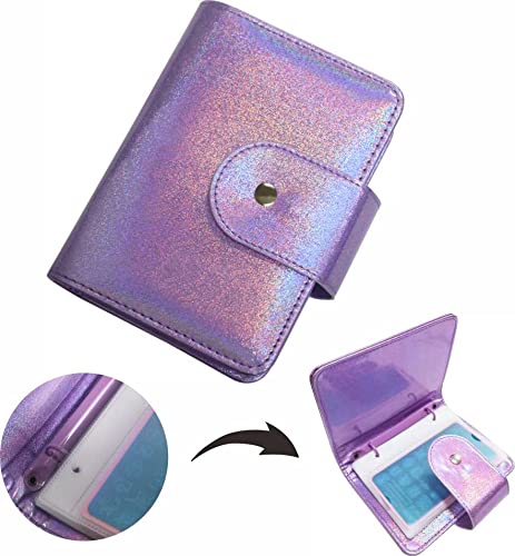 20 Slots Nail Art Stamp Plate Holder Stamping Plates Storage Bag Cases Rainbow Practical Empty Rectangle Plates Big Size 6.0X12.0CM Organizers