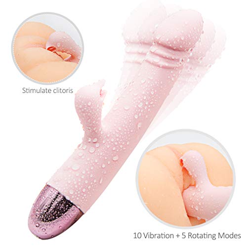 100% Water Rechargeable Design 12 Vibrating Thrusting Speed Strong Massager with a Small Pouch, Powerful Wand Massager Purple