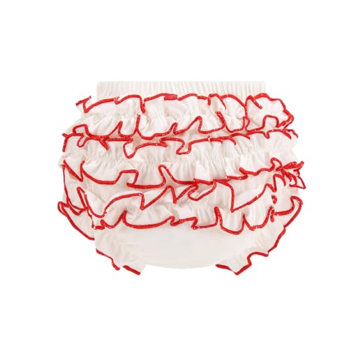 Cotton Bloomers Soft Infant Undies for Girls Baby Ruffle Diaper Cover Toddler Kids Briefs Panties 4-Pack2