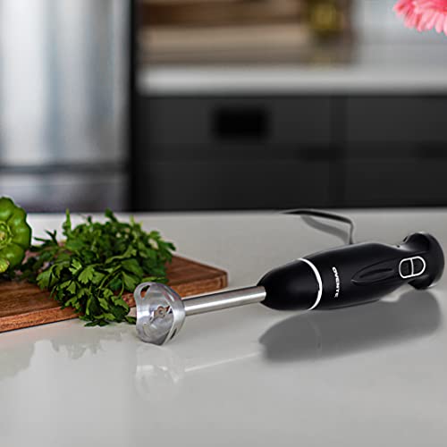 image for OVENTE Electric Immersion Hand Blender 300 Watt 2 Mixing Speed with St