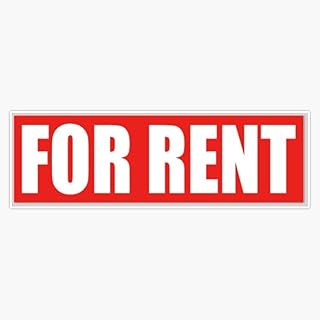 Magnet for Rent Advertising Sign Bumper Magnetic Vinyl Decal Reusable 5"