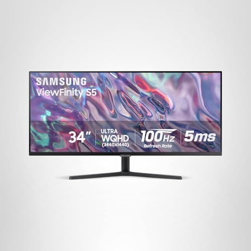 undefined SAMSUNG 34" ViewFinity S50GC Series Ultra-WQHD Monitor, 100Hz, 5ms, HDR10, AMD FreeSync, Eye Care, Borderless Design, PIP, PBP, LS34C502GANXZA, 2023, Black の商品画像 12