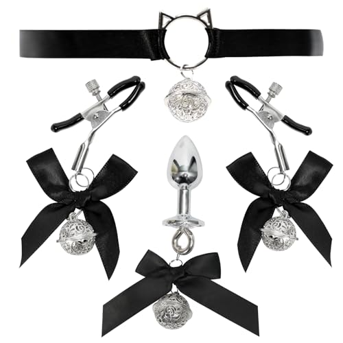 BARMI Elegant Adjustable Nippl Clamps with Stylish Chain Necklace - Non-Piercing Pleasure and Enhancing in Romantic Moments for All Genders.