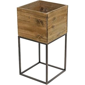 Murataya Sangyo 5425 Iron Stand, Wood Box, L