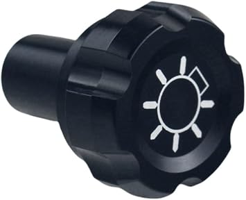 DEWHEL Headlight Switch Knob Compatible with Ford F150 F250 F350 1992-1997 F5TZ11661A F5ZZ11661A Aluminum Black