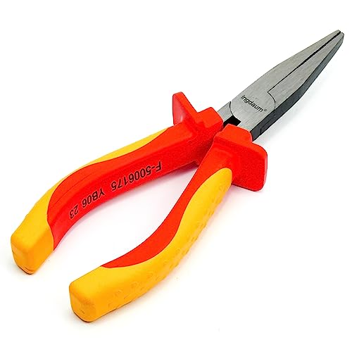 INGDAUM® Flachzange, isoliert gegen 1000 V für den professionellen Elektriker, Kältetechniker und Mechantroniker (Flachzange 6')