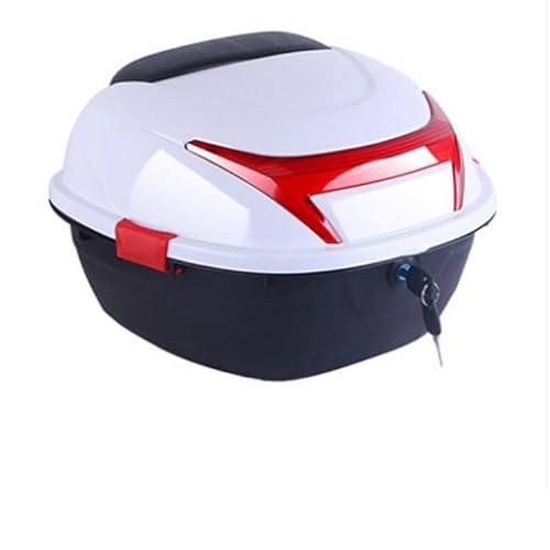 Cachpib 32L Motorbike Top Box for Motorcycle Trunk with Lock for Storage Helmet, Waterproof Luggage Case Tour Tail Case Top Box for Motorcycle Scooter Moped
