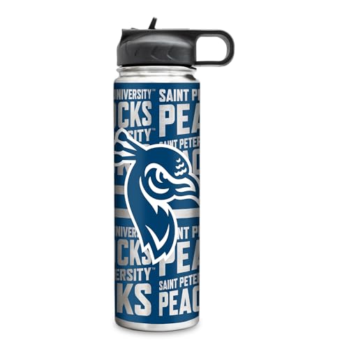 Rico Industries NCAA Saint Peter's Peacocks Standard 22oz Stainless Steel Tumbler with Lid - Great For Coffee, Tea, Water or Cocktails