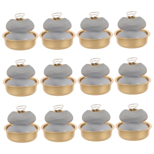 AUTSUPPL 12pcs Multi Functional Metal Pet Food Cans with Easy Open Lids Lightweight Aluminum Snack Containers for Dog Cat Food Holiday Tins for Cookies Portable Design for Travel