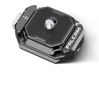 FALCAM F38 Schnellwechselplatten Kit V2, Basis und Platte, mit 1/4" & 3/8" Adapter, Aluminiumlegierung, Anti-Lockerungs-Design, kompatibel mit Arca Swiss, für Stative/Einbeinstative/Stabilisatoren – Ansicht 1