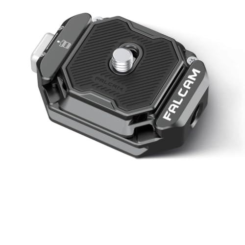 FALCAM F38 Quick Release Kit V2 Quick Release System Base and Plate with 1/4 and 3/8 Screw Thread for Tripod Monopod Stabilizer Slider - F38B3404