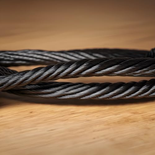 Skoworm 1200FT T316 Black Stainless Steel Cable, 1/8 inch Diameter, 7x7 Construction, 1800 lbs Breaking Strength, Ideal for Deck Railings, Marine & DIY Projects, Includes High-Performance Cutter by Skoworm - Image 7
