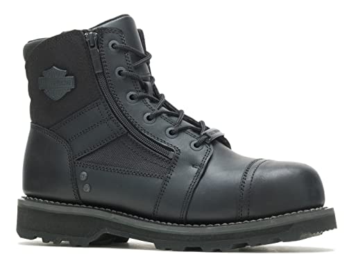 Harley-Davidson Motociclista Masculina, Moto, Botas de Motocicleta, Preto, 10 Wide