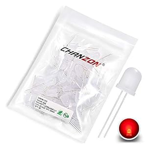 Chanzon 50 Stk. 10mm rote LED-Dioden
