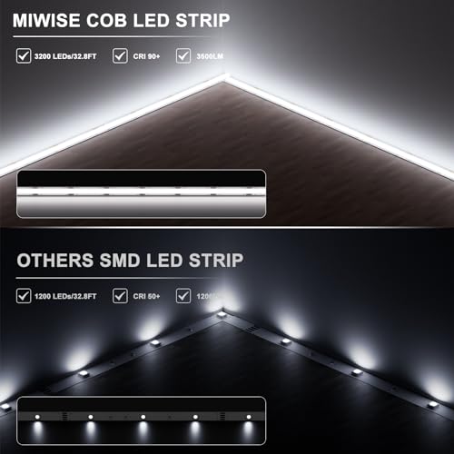 Tira LED COB MIWISE 10m 6000K Blanco Día Dimmable miniatura 3