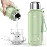 Portable Bottle Warmer for Travel - 3Min Fast Heating of Breast Milk and Formula, 36W Fast Charge, 17 Ounces Large Capacity, Baby Bottle Warmer On The Go for Outdoor Airplane and Car