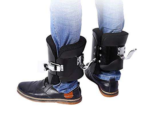 Ejoyous Inversion Gravity Boots, 1 Pair Fitness Strength Training Hang Pull Up Boots Hanging Upside Down Hooks With Comfortable Foam Padding And Locking Mechanism #TOP2