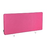 Novigami Panneau écran acoustique Curve | HxLxP 400 x 1400 x 29 mm | Magenta | Cloison de séparation bureau Cloisonnette