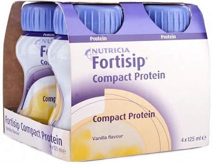 فانيليا بروتين Nutricia Fortisip - 4 X 125ml (Pack-16 X 125 ml)