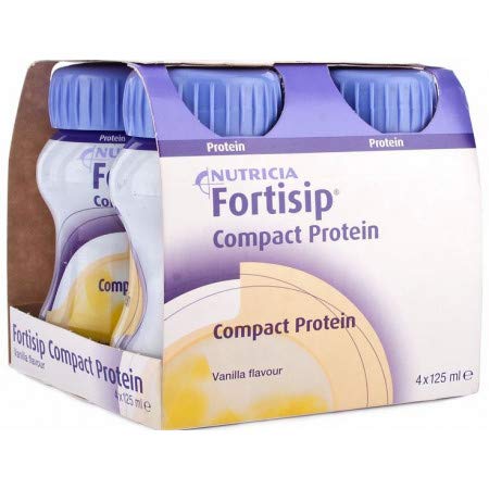 Nutricia Fortisip Compact Protein Vanilla - 4 X 125ml (Pack-16 X 125 ml)