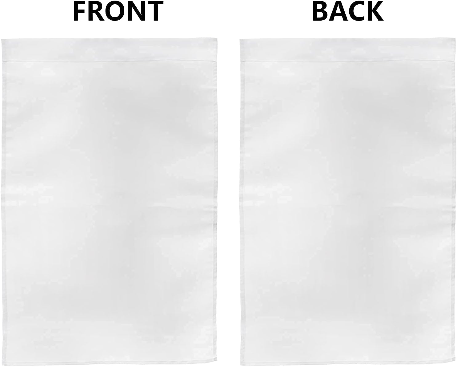 DEAYOU 36 Pack Blank Garden Flags, 12" x 18" DIY Sublimation Flags, Polyester Plain White Lawn Flags Banners for Decoration, Indoor, Outdoor, Courtyard, Party, Home, School