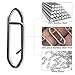 Dr.Fish 20 Pack Fishing Speed Clips Power Quick Clips for Fishing Lures Quick Change Stainless Steel Lure Snaps Saltwater Freshwater Crankbait Tackle Snaps 50LB