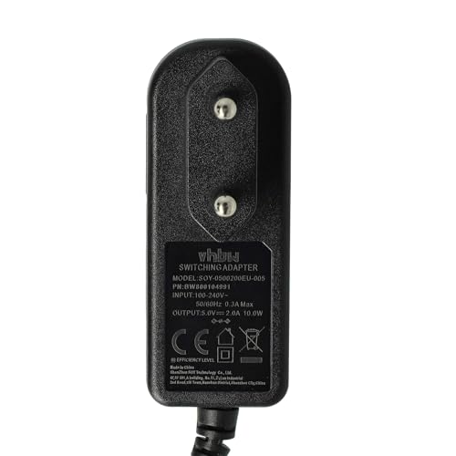 vhbw 1x Netzteil kompatibel mit Yealink SIP T19p, T21P, T21PN, T27G, T29G, T41S, T41p, T42S, T42g, T46S, T48S, T49G, T52S, T54S, T56A, T58A, T58V Festnetz-Telefon, Haustelefon