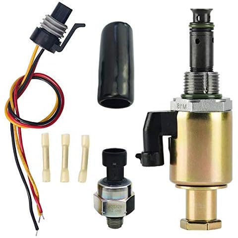 7.3L Fuel Injection Pressure Regulator Sensor, IPR Valve & ICP Control with Electrical Connector Pigtail Wire Harness Sensor for Ford F-250 F-350 F-450 F-550 F-650 F-750 E-350 E-450 E-550, 1829856C91 Cover