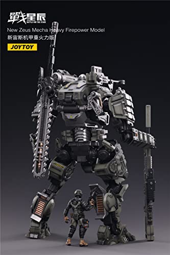 Hiplay Joytoy 1/25 & 1/18 Scale Science-Fiction Robot Mecha Action Figures Full Set-Dark Source & Battle For The Stars Series-Space Operations Mecha Heavy Firepower Model (New Zeus Mecha) #TOP1