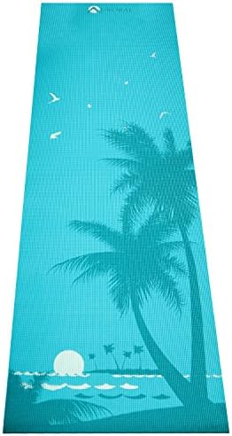 Aurorae Classic/Printed Extra Thick and Long 72" Premium Yoga Mat with Non Slip Rosin Included