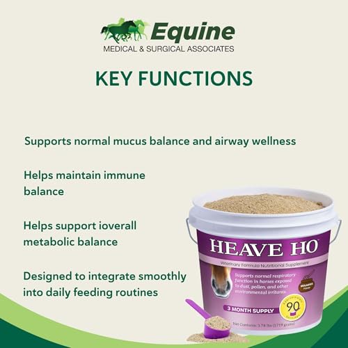 image for HEAVE HO Equine Respiratory Support Supplement for Horses, Nutritional