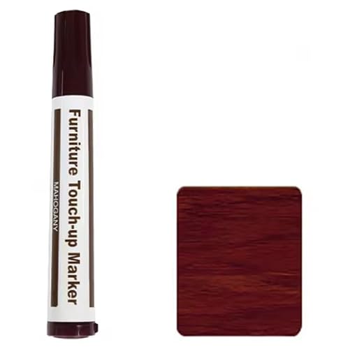 Image of Wood Furniture Repair – Touch Up Markers & Filler Crayons for Scratch Repair on Wood, Veneer, Laminate & Composite | Tables, Cabinets & Floors – Multi-Color Wood Repair Pens (Mahogany Pen Only)