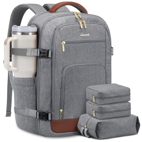 Image of LOVEVOOK 50L Large Carry on Backpack, Travel Backpack for Women Men Flight Approved, Personal Item Travel Bag For Airplanes, Waterproof 18 Inch Laptop Backpack, Business Weekender Overnight Daypack