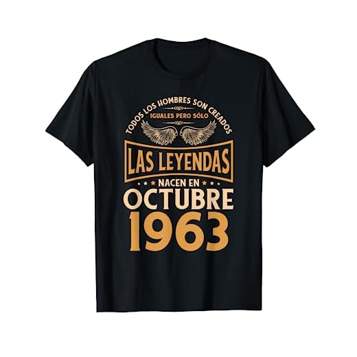 Regalos de cumpleaños para hombre The Legends Octubre 1963 Camiseta